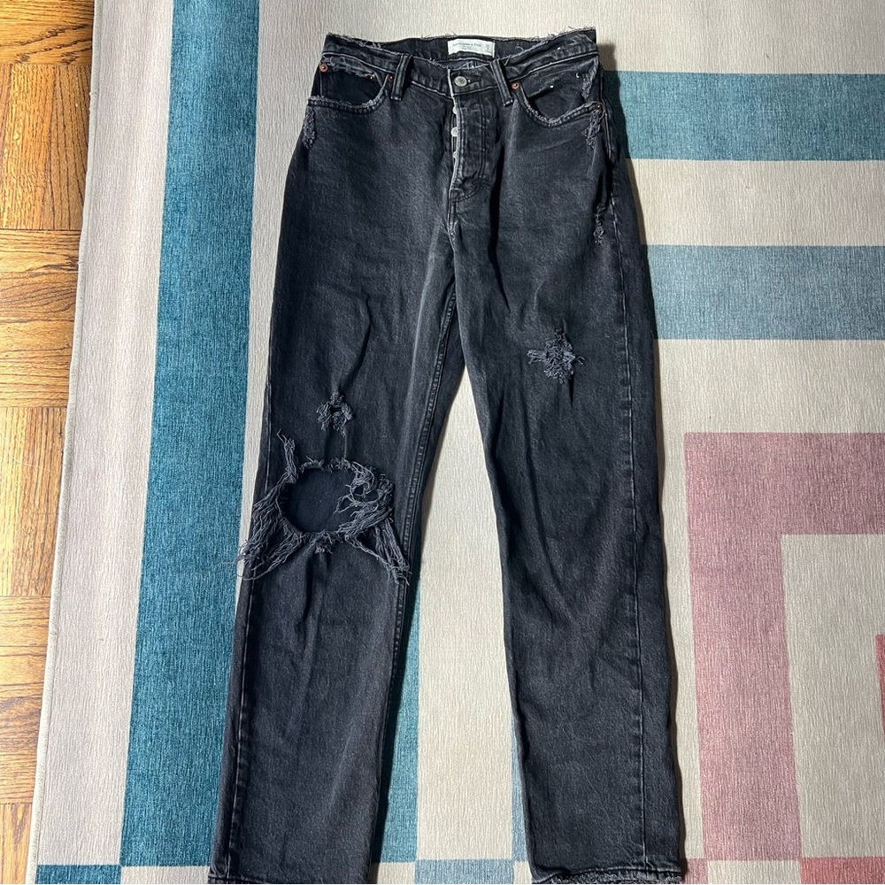 Abercrombie & Fitch “The Dad” High Rise Jeans – Size 26 (2R)⚾️🧢